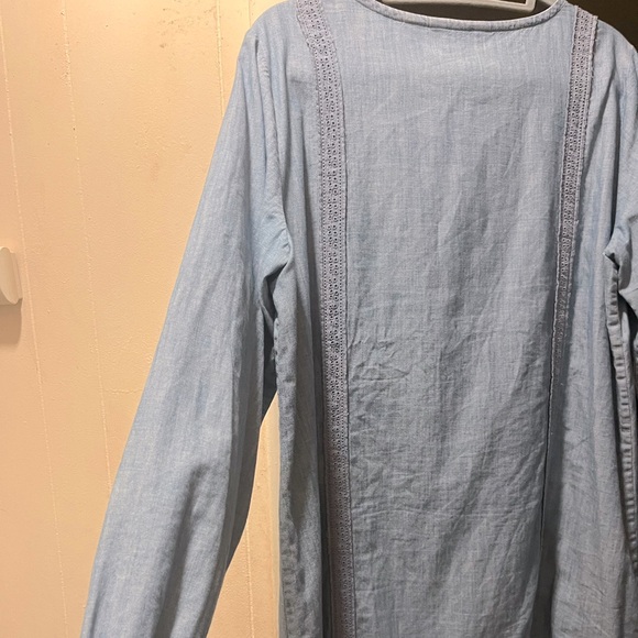 Land’s End Denim Stylish Dress, size LG - Picture 4 of 5